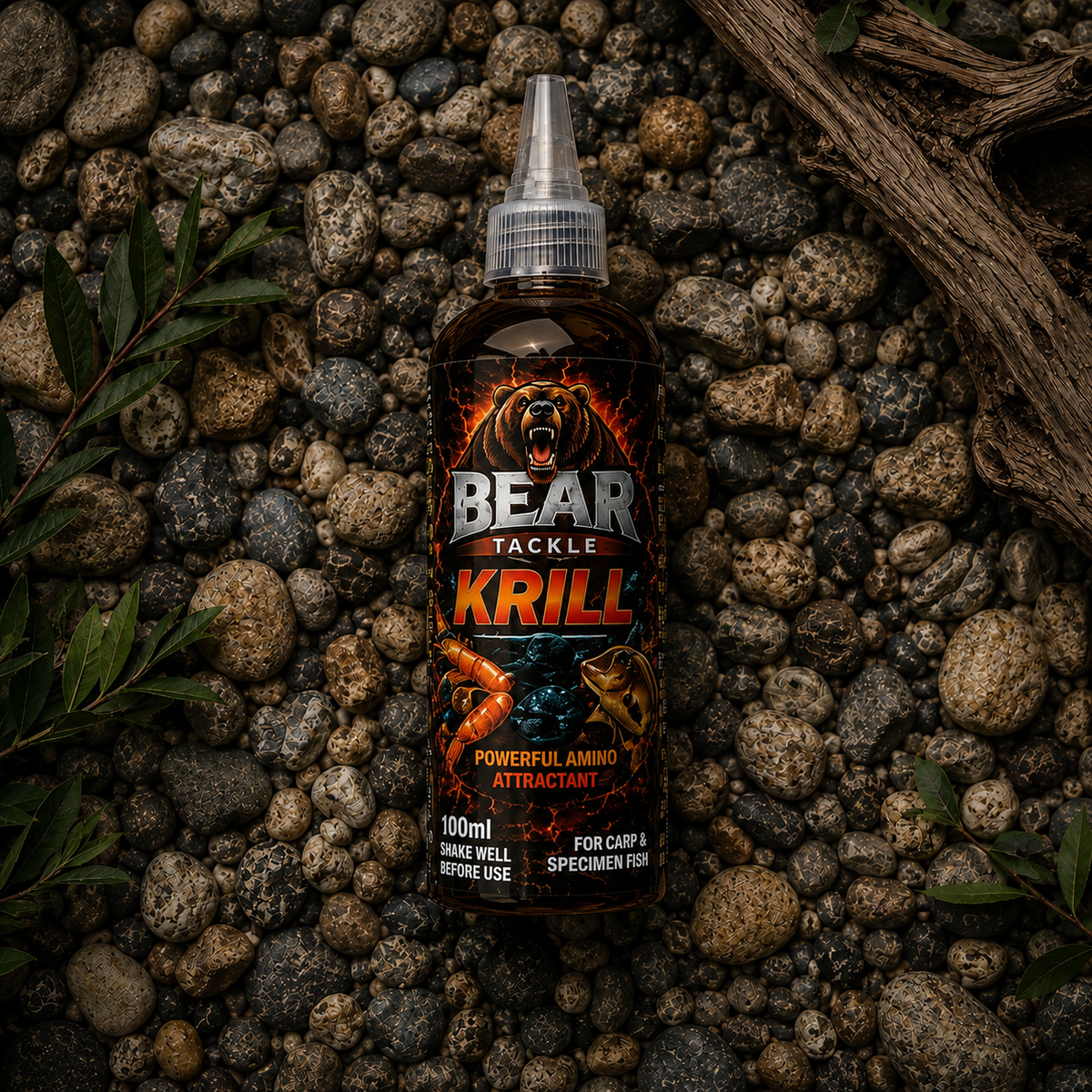 Bear Tackle Krill Ooze carp bait liquid attractant 100ml