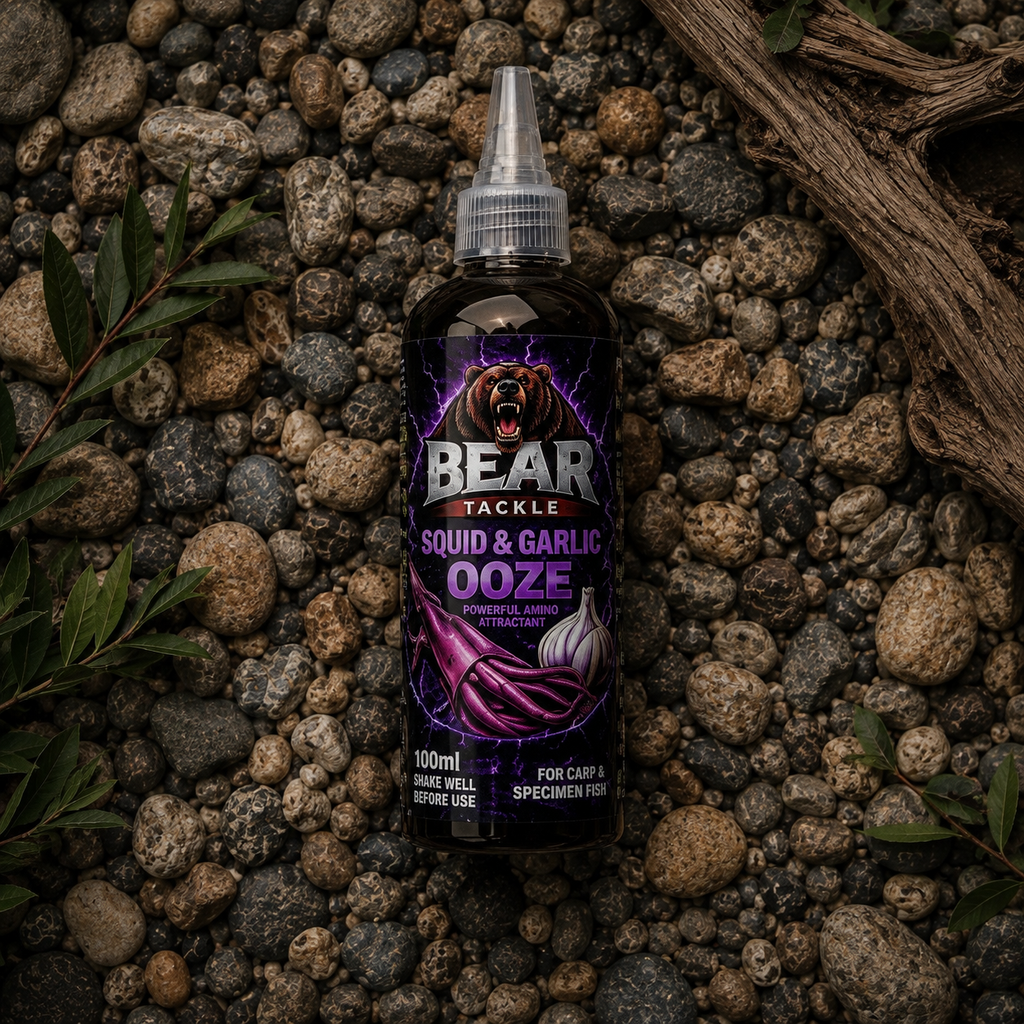 Bear Tackle Squid and Garlic Ooze 100ml carp bait liquid – product view 1