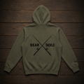 Bear Tackle Heritage Crossed Rods carp fishing hoodie – product view 1