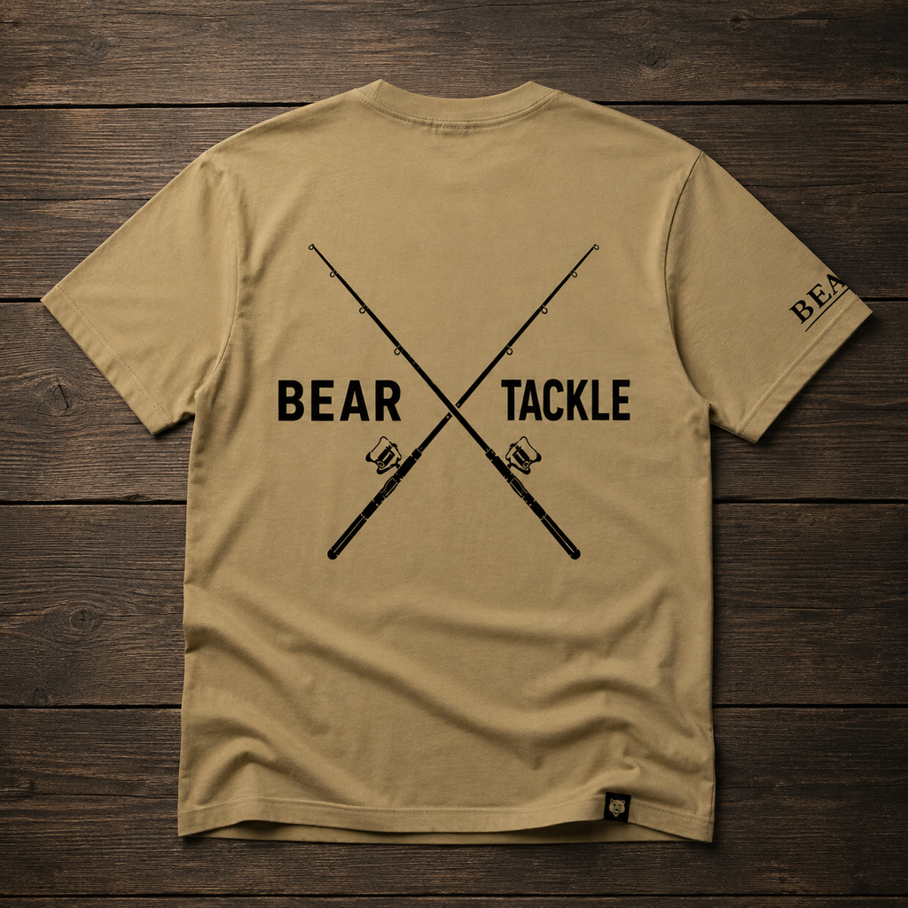 Bear Tackle Heritage Crossed Rods carp fishing T-shirt – product view 1
