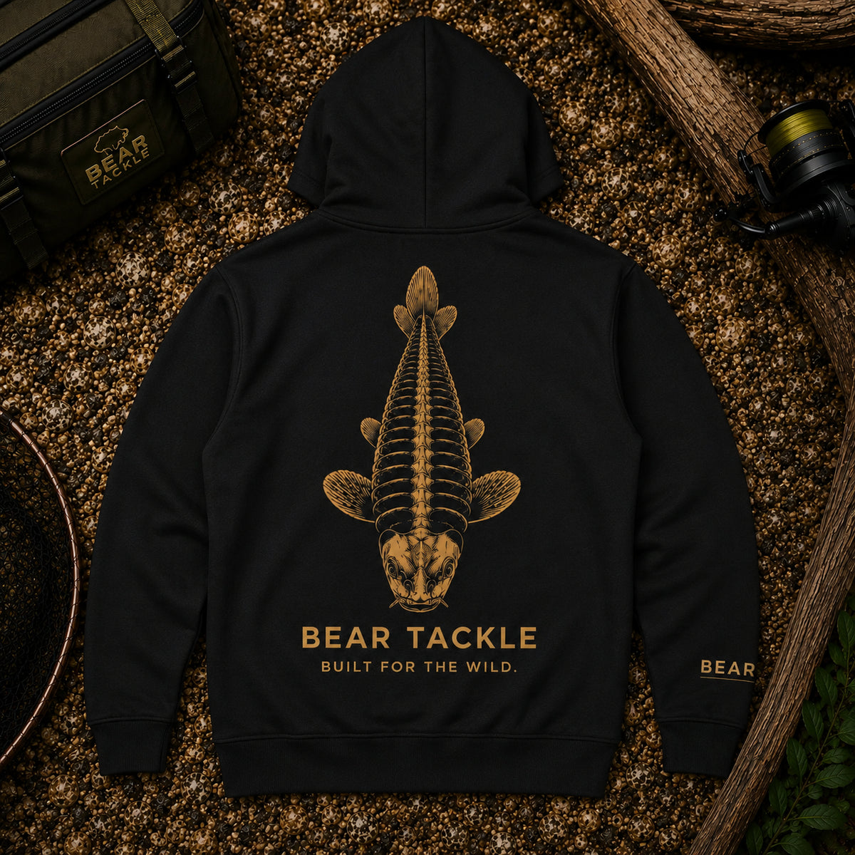 Bear Tackle Skeleton Carp fishing hoodie – product view 1