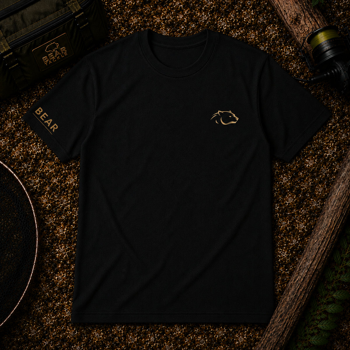 Bear Tackle Leather Carp fishing T-shirt – product view 2